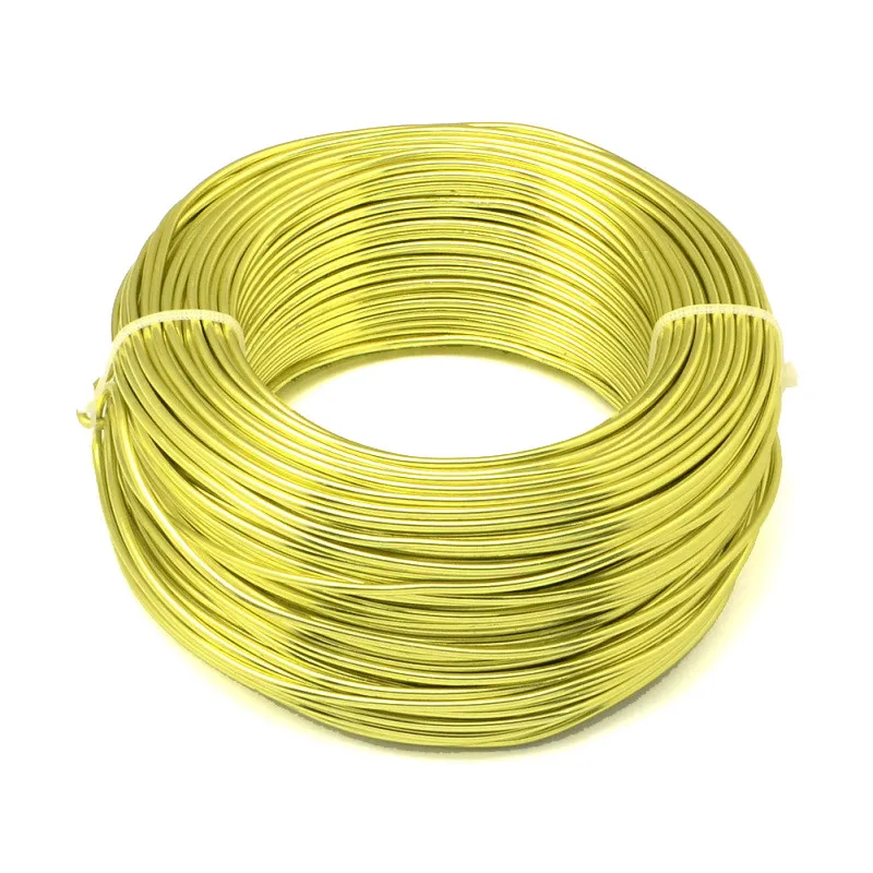 GreenYellow 500g 0,8/1/1,5/2/3/3,5/4/5/6 мм алюминиевая проволока ювелирных изделий для ювелирных украшений Hand-Made ремесла F60 - Цвет: GreenYellow