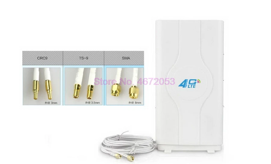 10 шт. 700 ~ 2600 МГц 88dbi 3g 4g Lte Антенна мобильная антенна 2 * SMA/2 CRC9/2 TS9 штекер бустер Mimo