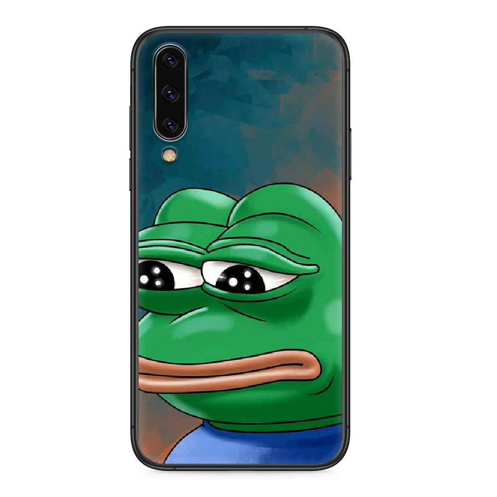 

Pepe Memes Sad Frog Phone case For Samsung Galaxy A 3 5 7 8 10 20 20E 21S 30 30S 40 50 51 70 71 black cell cover soft waterproof
