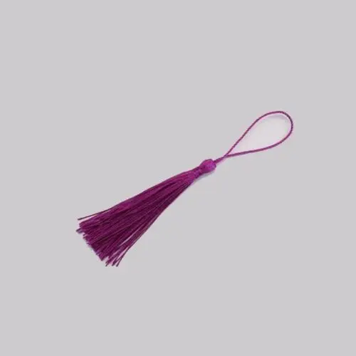 Purple x200pcs 200 шт. X 8 см Терилен шелк льда бахрома ткань кисточка отделка для ремесла DIY ювелирных изделий Закладка занавес пакеты с окном украшения - Цвет: Purple x200pcs