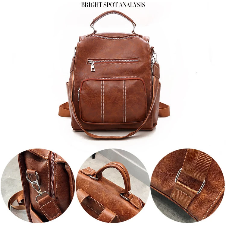 Mochila Feminina рюкзак кожаный школьный рюкзак для девочек плотная большой вместимости рюкзак для девочек функциональный рюкзак женская сумка