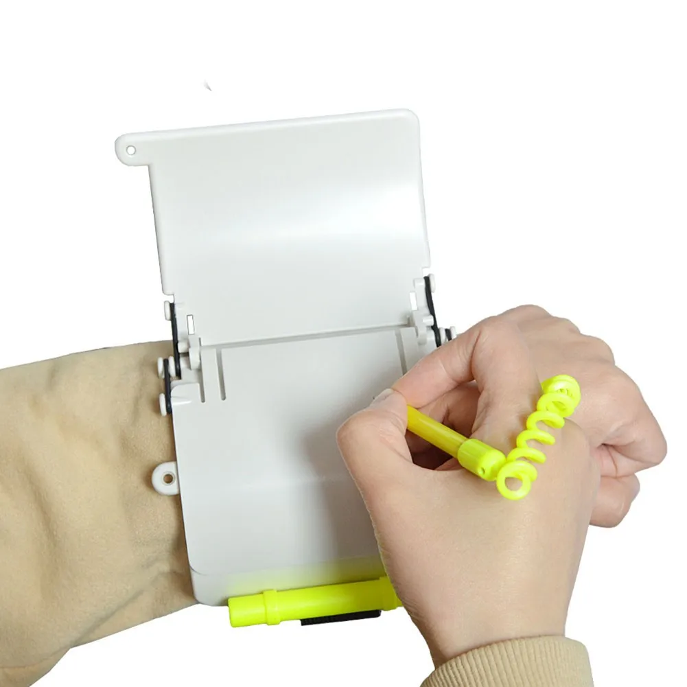 

3-Page Wrist Writing Dive Slate With Pencil And O-rings Scuba Gear Accessory ABS+nylon 13.2 * 12.3cm Snorkeling Accessories
