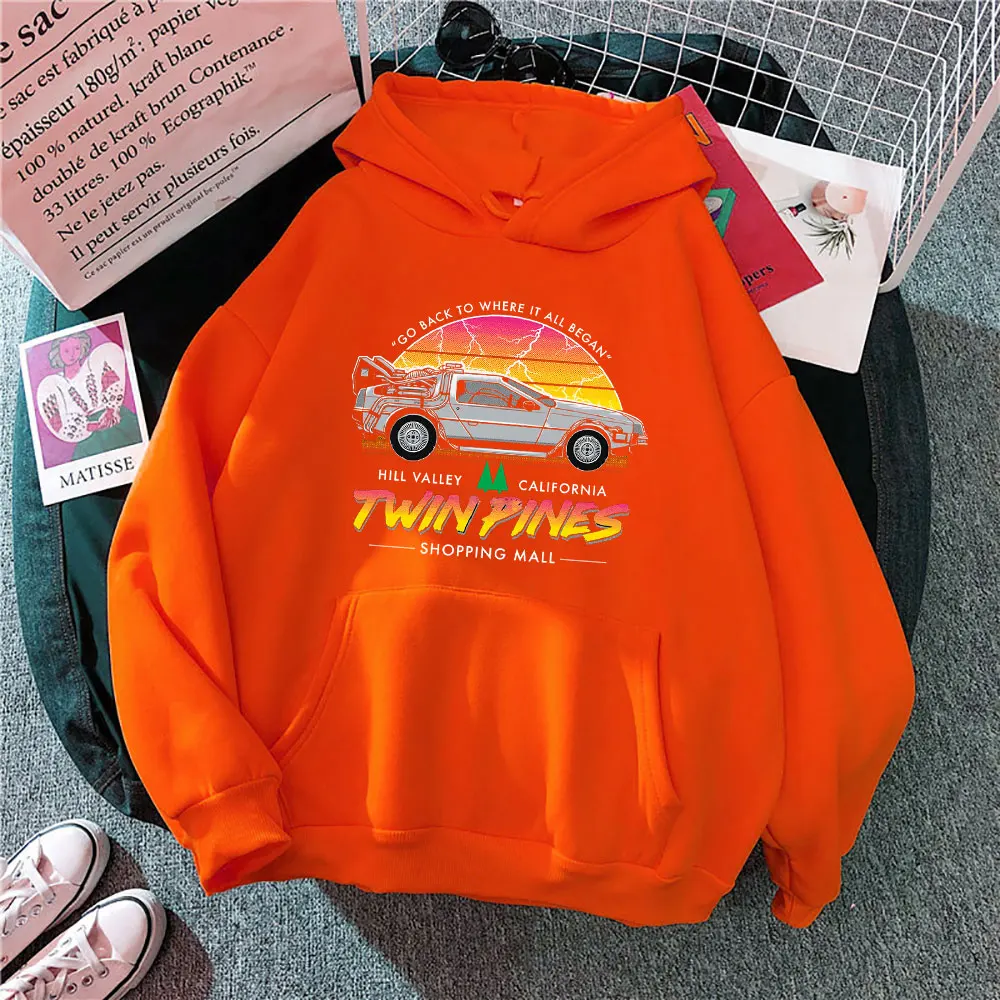 

Women New Back To The Future Vintage Autumn Winter Long Sleeve Letter Printed Streetwear Hoodie Casual Female Hip Hop Tracksuit