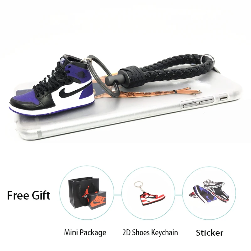 Ручной работы 3D AJ брелок Air Mini Jordan кроссовки модель милый брелок для ключей Баскетбольная обувь брелок лучший подарок Новая мода ювелирные изделия - Цвет: 11