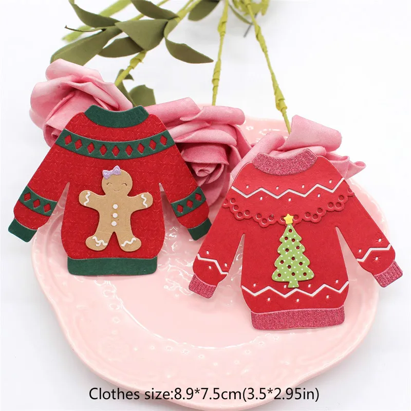 Милый уродливый свитер металлические режущие штампы трафареты для DIY