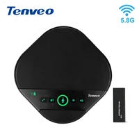 tenveo a3000g 5 8g usb wireless microphone usb speaker and speakerphone for music and calls business conference phone