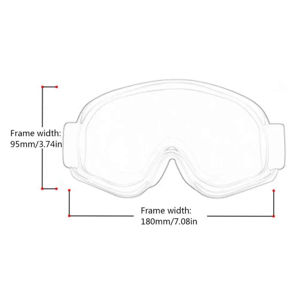 

Motorcycle Glasses Off-Road Goggles Helmet Goggles Motorcycle Rider Goggles Riding Windshield Sandblast