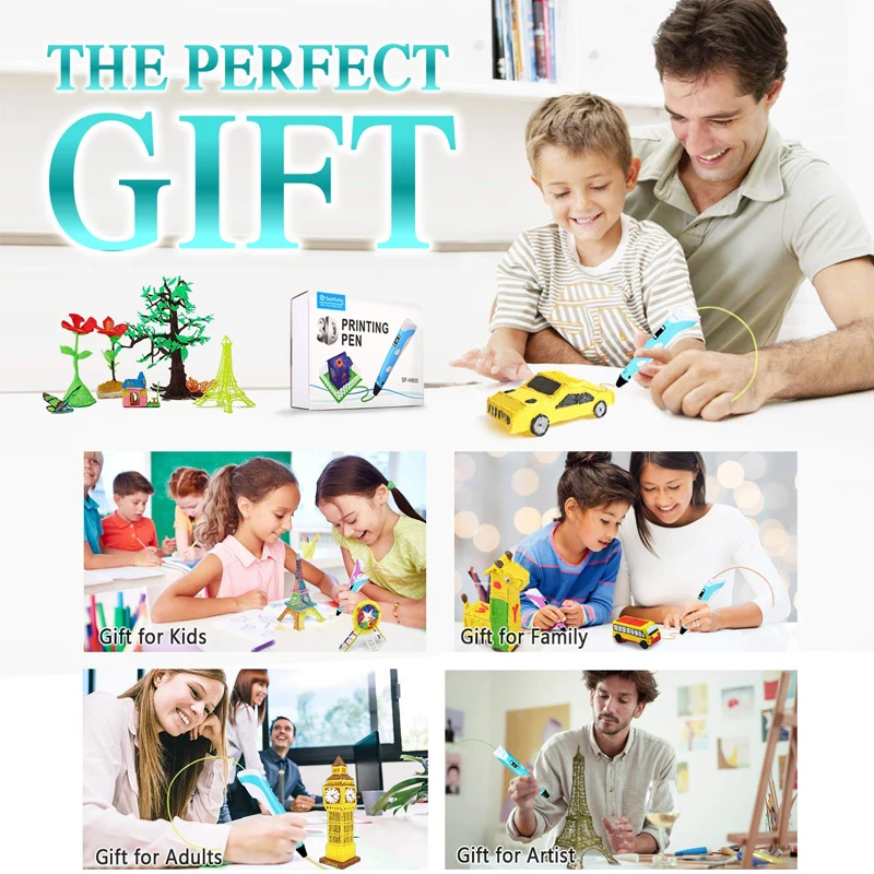 Ручка для 3d печати TIPTOP маркеры рисования с USB пла нить детей подарки