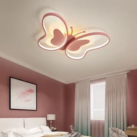 modern nordic minimalist cartoons ceiling lamp art creative led butterfly hanging light for children bedroom indoor lights e27