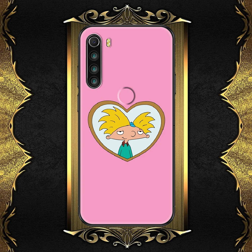 

Helga Arnolds Pataki Cartoon Phone case For Xiaomi Redmi Note 7 7A 8 8T 9 9A 9S 10 K30 Pro Ultra black trend coque luxury funda
