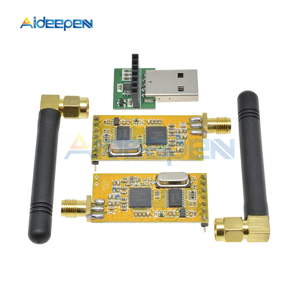 APC220 Беспроводные USB RF серийные модули данных с антеннами 3 в-5 в преобразователь