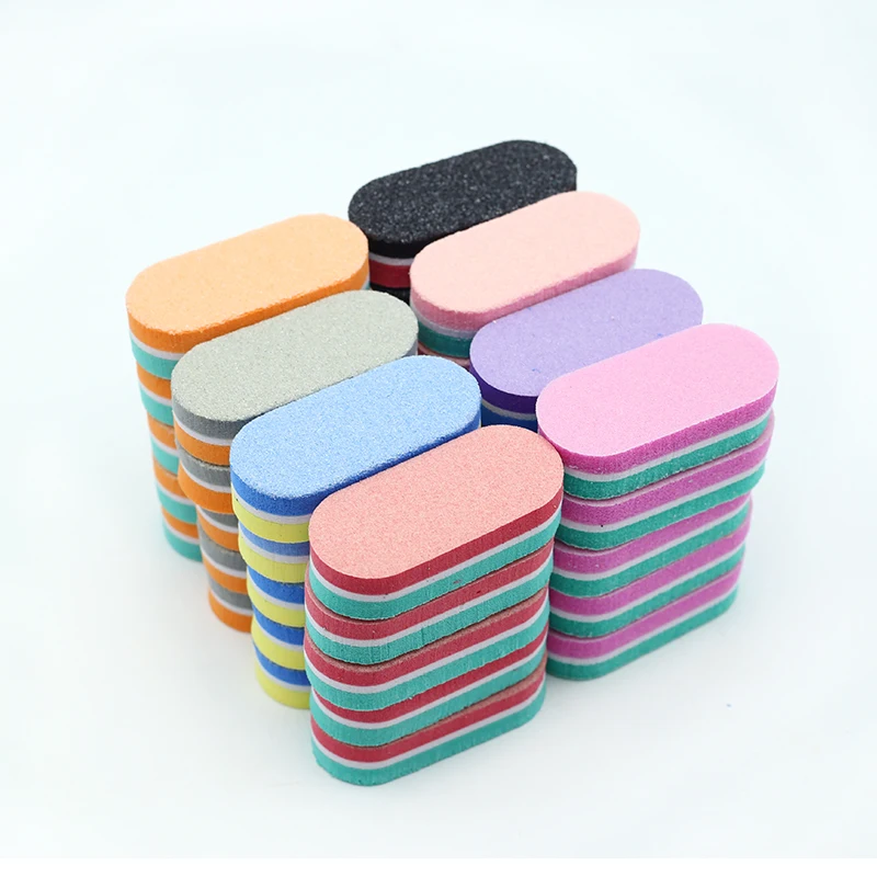 10/20/40 шт. разноцветные губки для полировки ногтей | Красота и здоровье