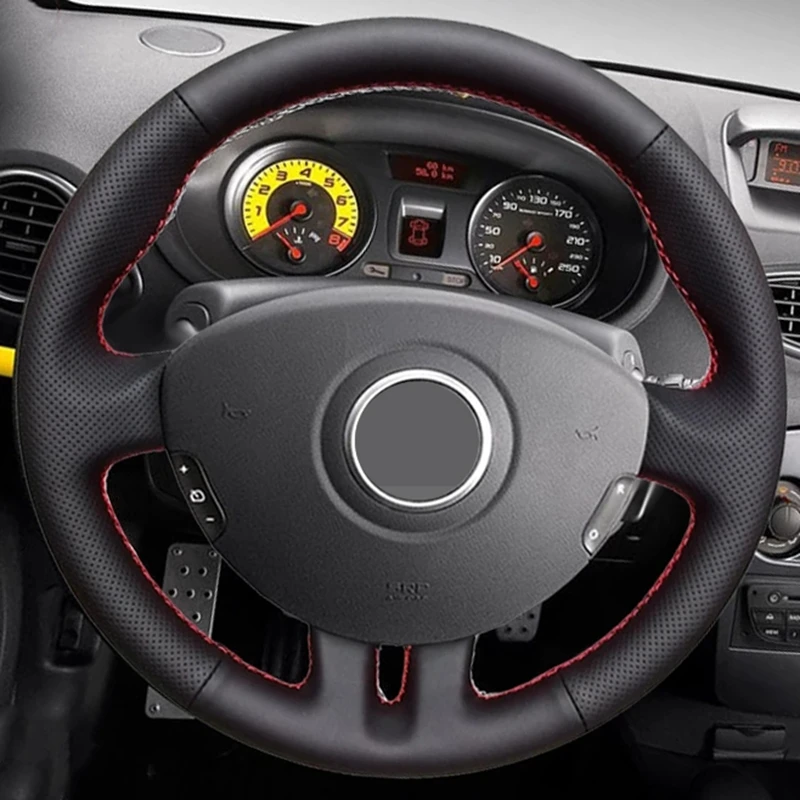 Искусственная кожа черного цвета для Renault Clio 3 2008 2009 Dynamic clio mk 2010 автомобильные
