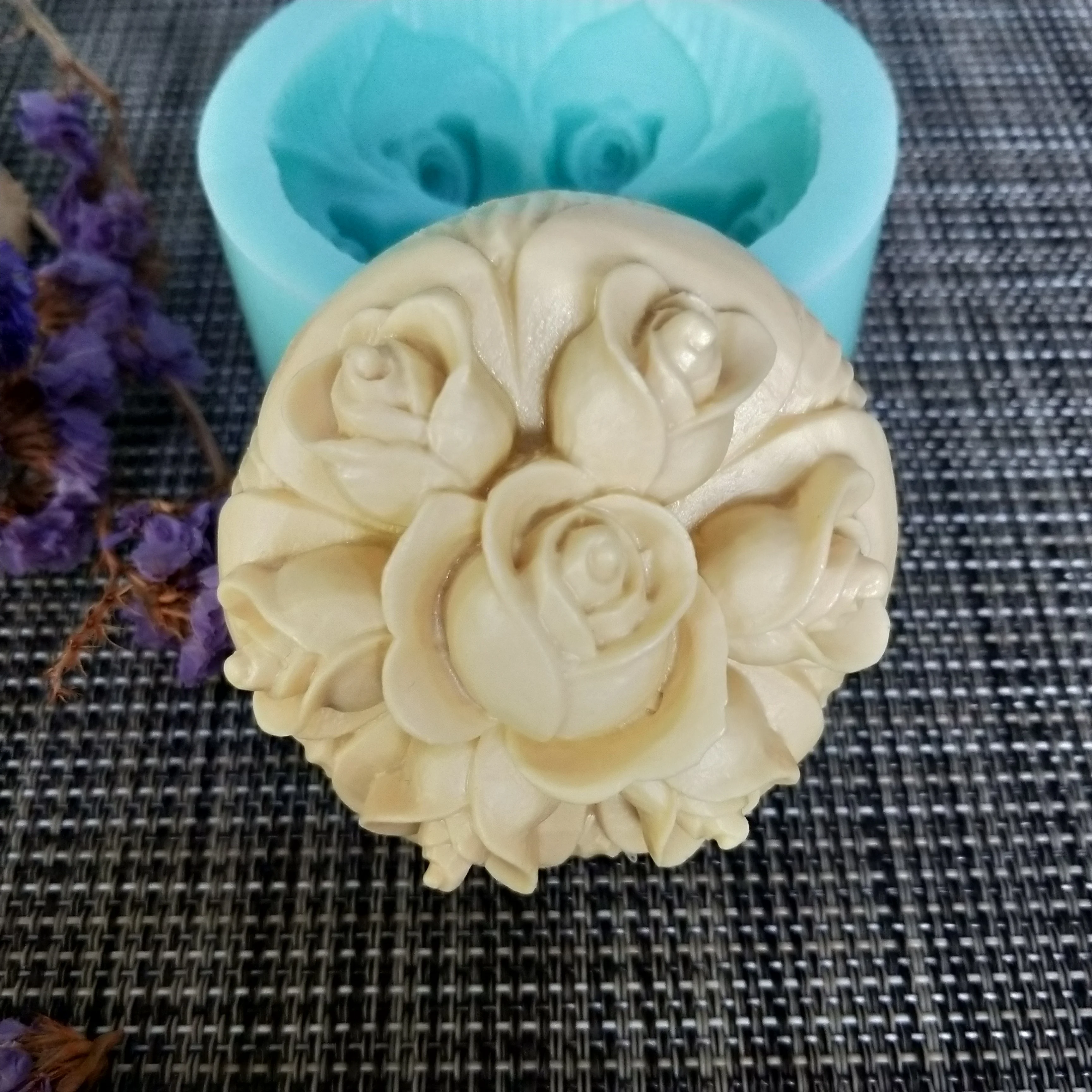 Силиконовая форма для мыла в виде Розы силиконовая шоколада и Candle HC0156 PRZY