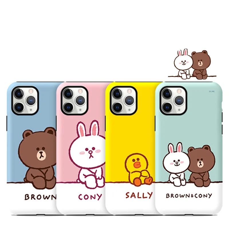 

Korean Linefriends Cartoon Case 11 for Iphone13 12pro Max XS XR Line friends Phone Cover