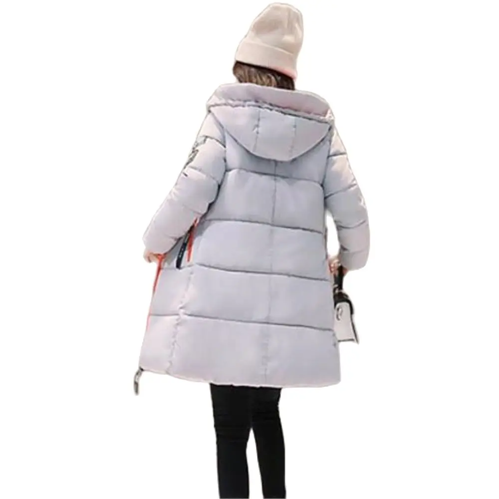 2021 Warm Down Jackets Women Coats Hooded Outwear Female Parka Thick Cotton Padded Lining Winter Clothes Female Basic Coat Fall