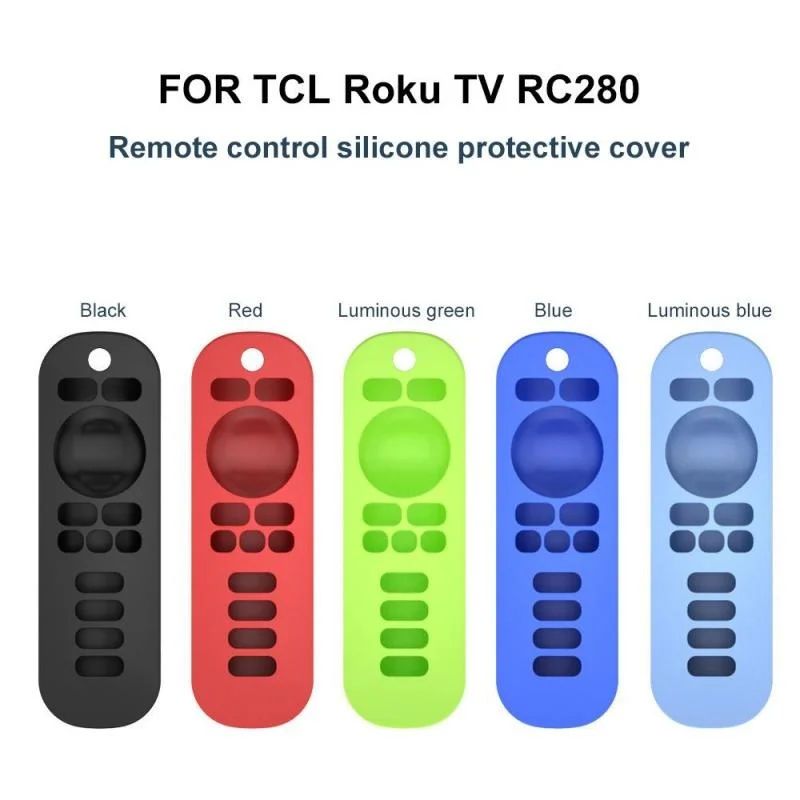 

Film For TCL Roku TV RC280 Remote Control Case Brand New Silicone Shell Protective Cover