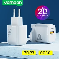 vothoon quick charge 3 0 qc pd charger 20w usb type c fast charger for iphone 13 pro max samsung xiaomi fast usb phone charger