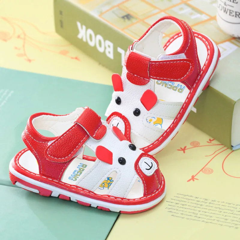 Double Star Baby Girl Shoes Casual Leather Flat Toddler Infant Sandals Comfortable Non-slip Kids Beach Breathable | Детская одежда и