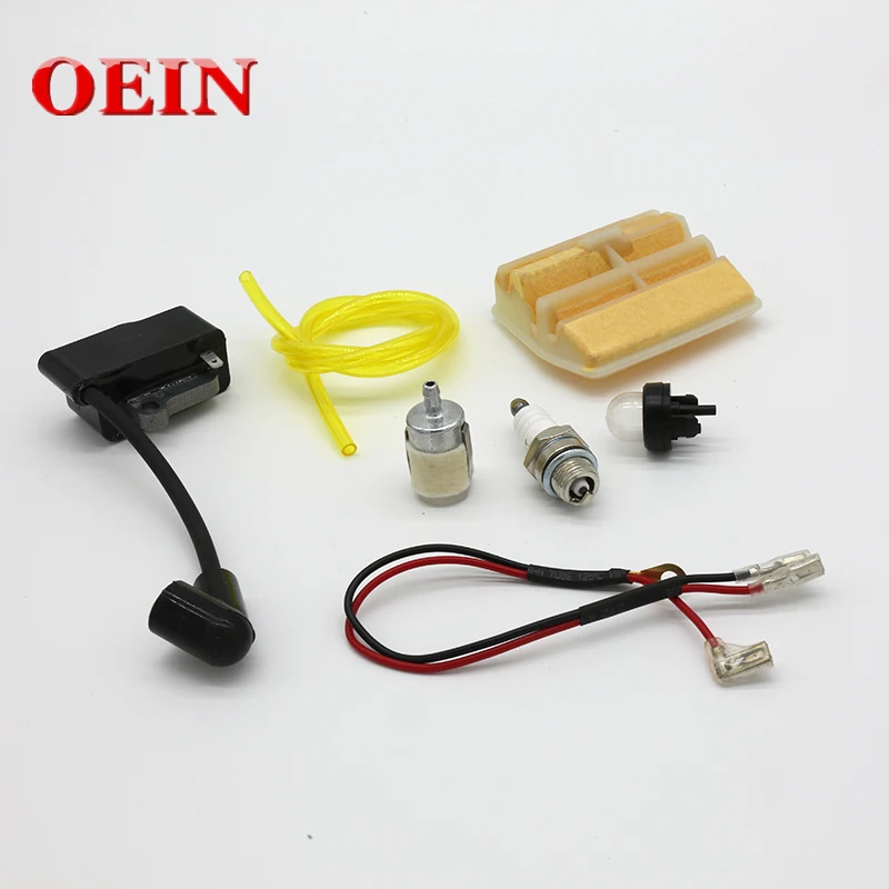 

Gas Chainsaw Parts Ignition Coil Magneto Air Filter Fuel Hose Filter Kit Fit HUSQVARNA 445 450 450E Jonsered 2245 2250