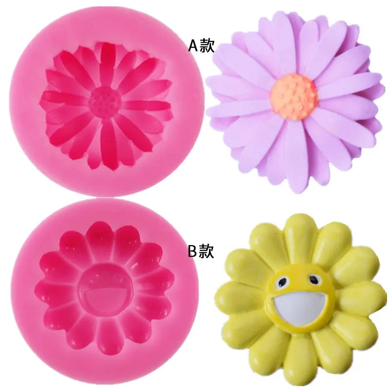 

Taiyanghua Flower Fondant Silicone Cake Mold Kitchen DIY Baking Tools West Point Baking Mold DIY