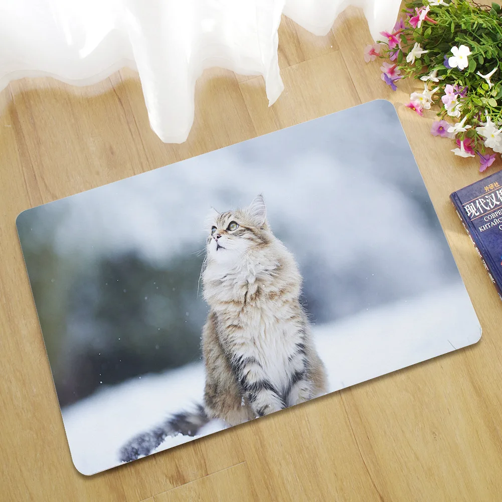 Резиновые коврики Zeegle с 3D изображением животных Придверный коврик нескользящий