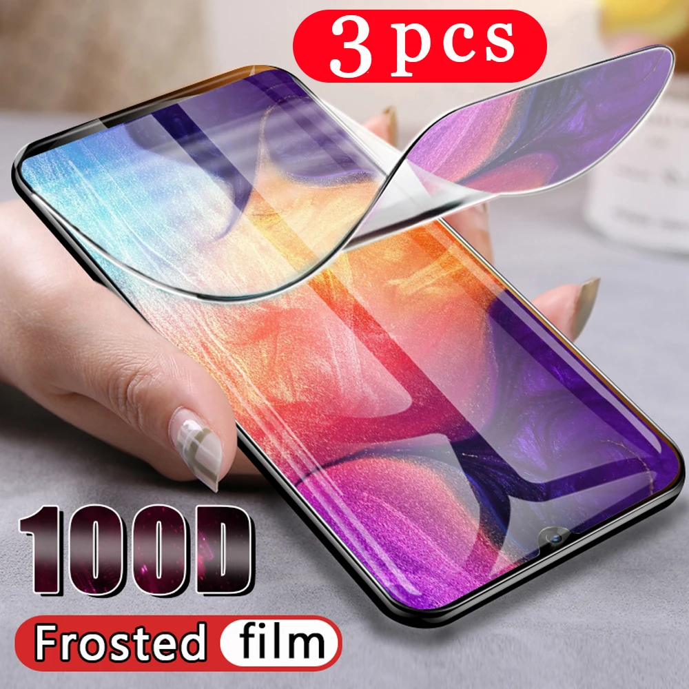 3 шт. полное покрытие для samsung galaxy A90 A80 A70 A60 A50 A40 A30 A20 A10 Гидрогелевая пленка