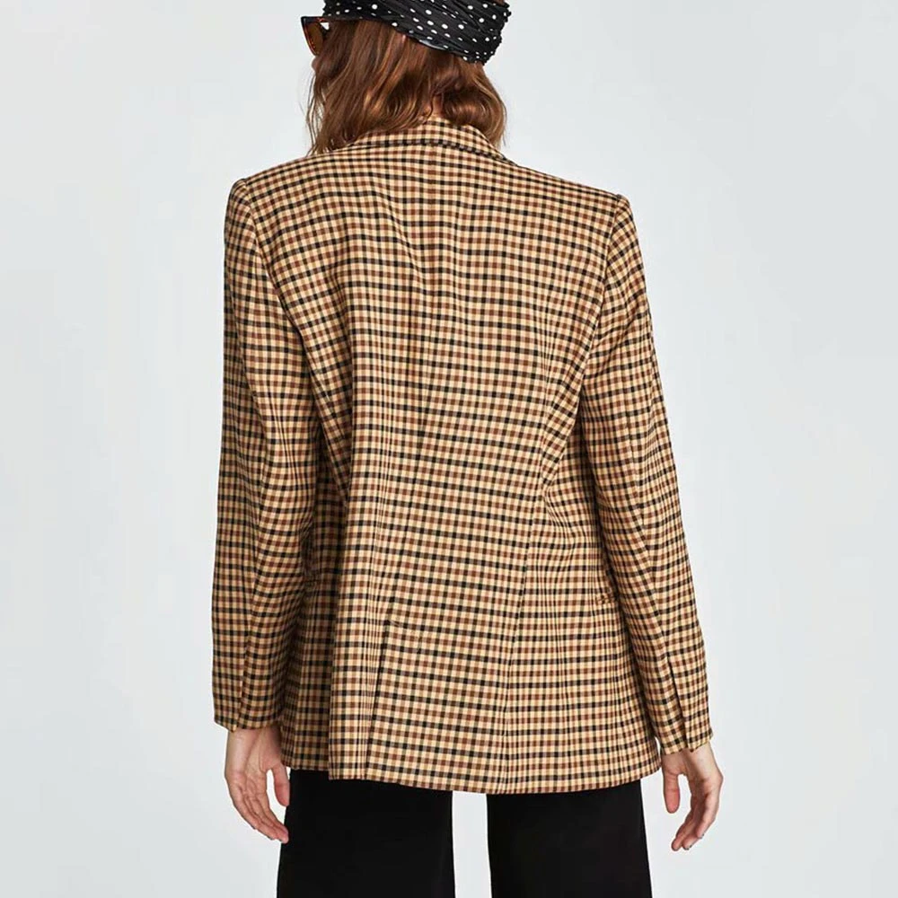 Блейзер Женский двубортный осенне-зимний с отложным воротником | Женская одежда