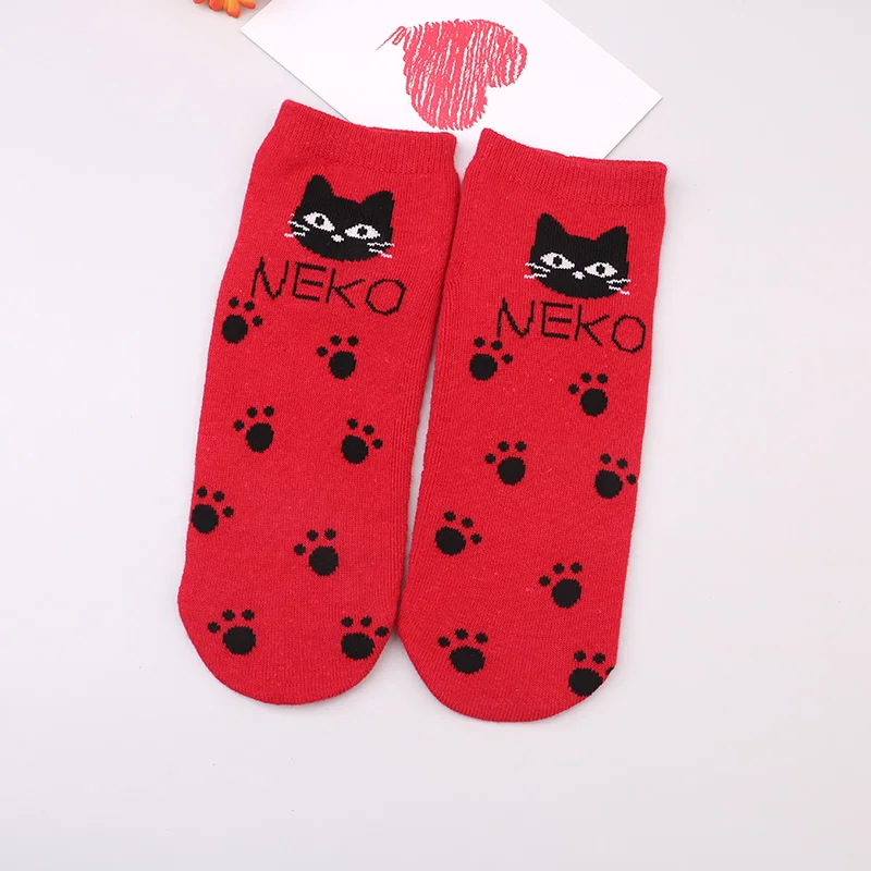 Socken damen, женские, для девочек, мужские, чёсаный хлопок, длинные носки, мужские носки, набор, цветные, забавные, Веселые носки - Цвет: Розовый