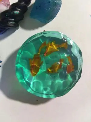 Popular1PC геометрическое ожерелье из силиконовой смолы изготовленное с помощью