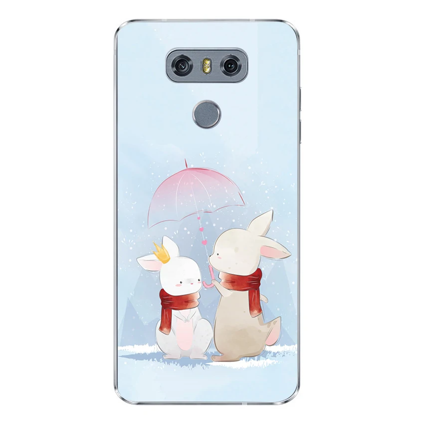 Ciciber кроликов для LG G7 G6 G5 G4 V40 V35 V30 V20 ТПУ чехол телефона K11 K10 K9 K8 K4 2018 2017 X Мощность 3 2 Q
