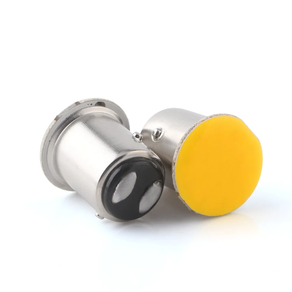 100 шт. S25 COB 18 SMD 1156 BA15S P21W указатель поворота задние фонари белые желтые красные P21/5