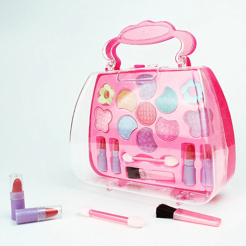 Hot Selling Princess Toys Girl Makeup Tools Set Suitcase Cosmetic Pretend Play Kit Kids Gift LBV