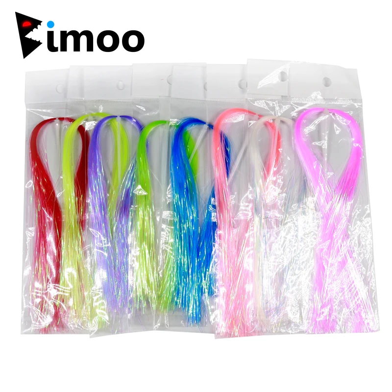 Bimoo 2 упаковки УФ ледяные крылья для вязания мушек flashрабу трубка щуки материалы