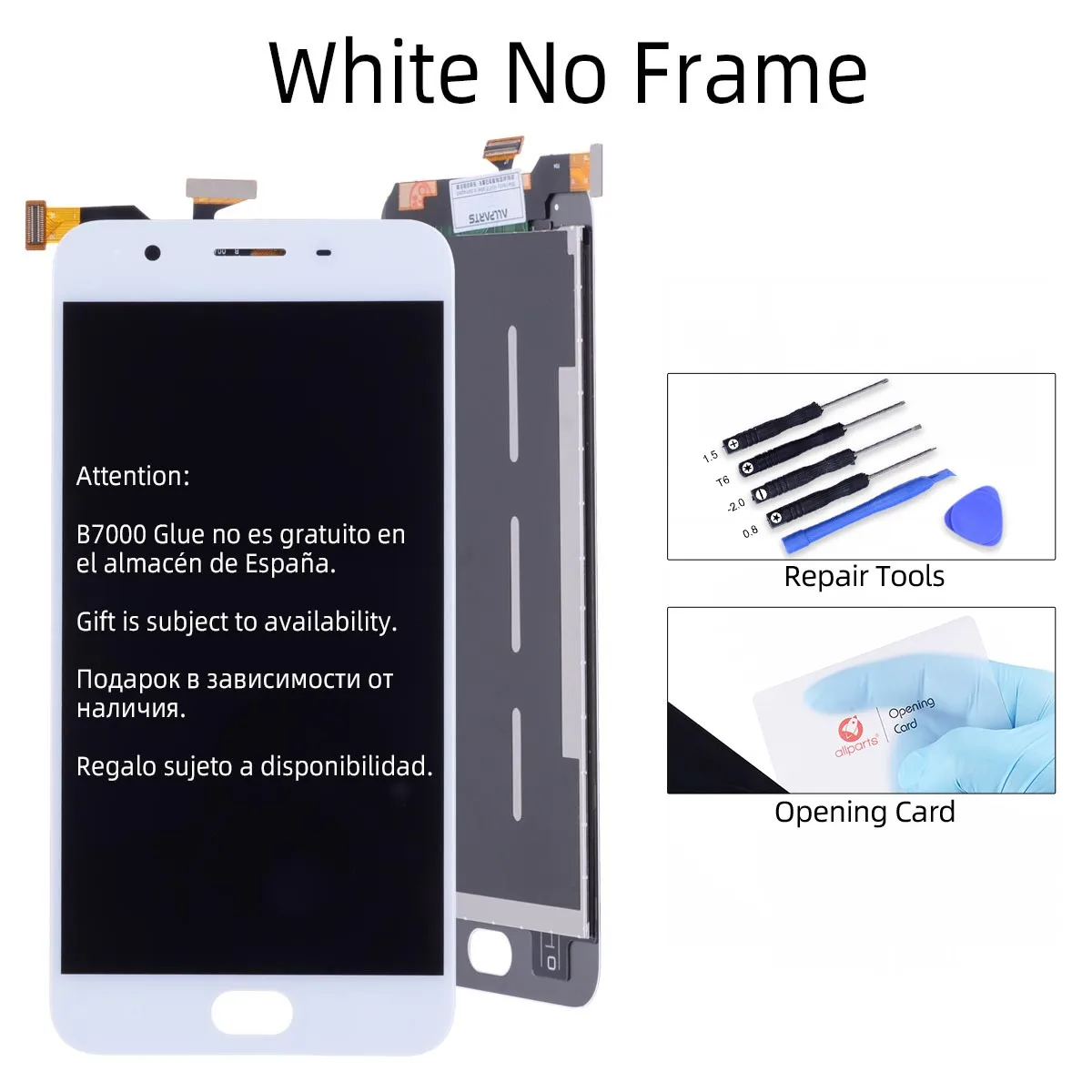 White No Frame 5,5 ''ЖК-дисплей для OPPO F1S сенсорный экран дигитайзер с рамкой для Oppo F1S ЖК-дисплей A59 A1601 Замена - Цвет: White No Frame
