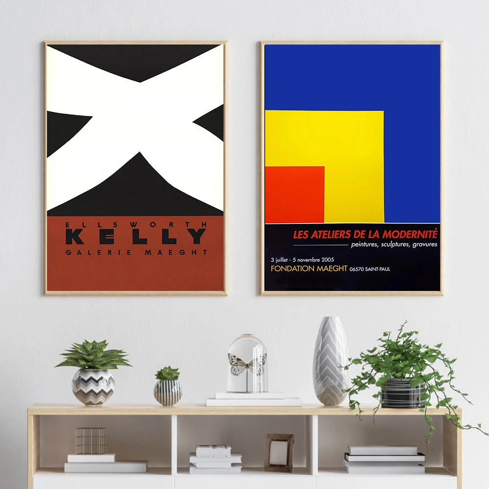 Ellsworth Kelly черный красный и желтый чехол с надписью выставочные художественные