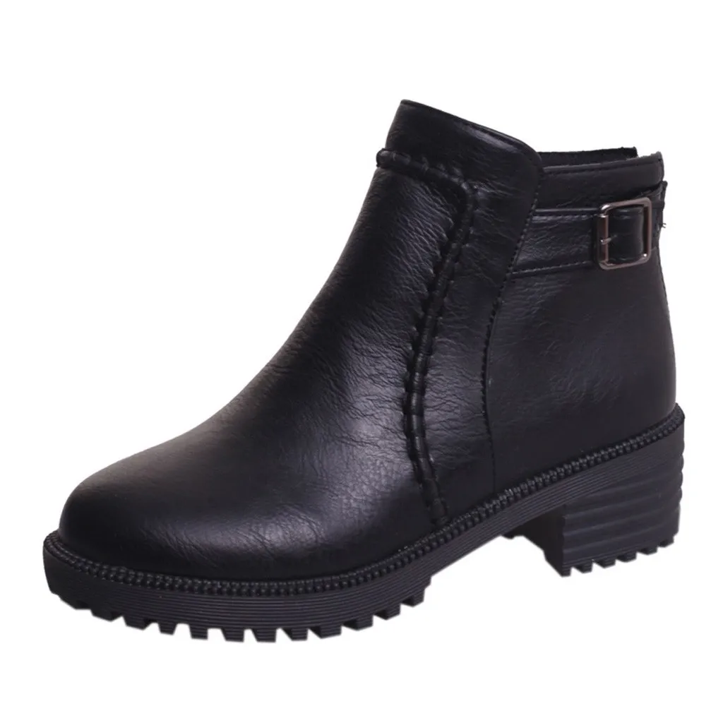 

Women Boots Student High-Heeled Single Boots Women's Shoes Thick Platform Boots Ankle Boots #YB40