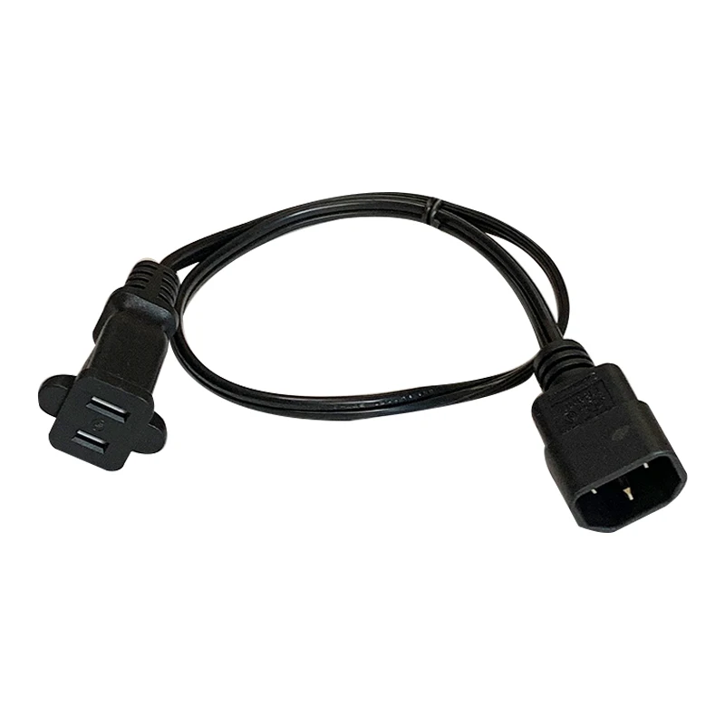 0 3 м 2*0 75 мм Φ IEC320 C14 штекер к США Nema 1 15R Женский шнур Удлинитель переменного тока