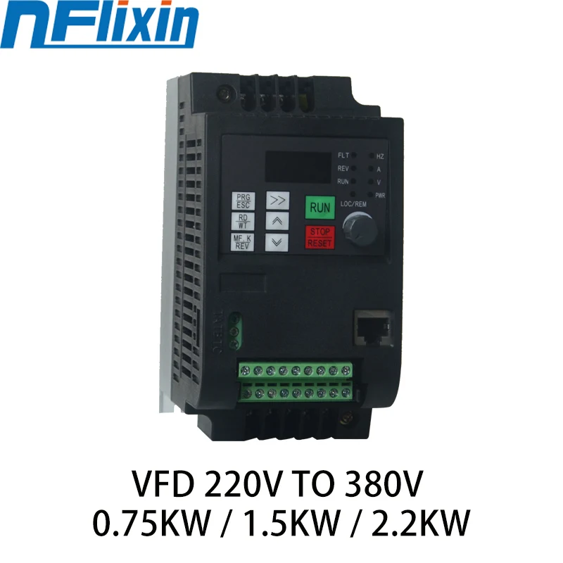 Inversor da Frequência da C.a. Saída para o Motor da C.a. 1 Fase Entrada 3 380 v Vfd 1.5kw – 2.2kw 220v