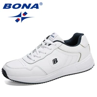 bona 2020 new designers action leather casual shoes brand men outdoor sneakers man flats tenis masculino zapatillas hombre comfy