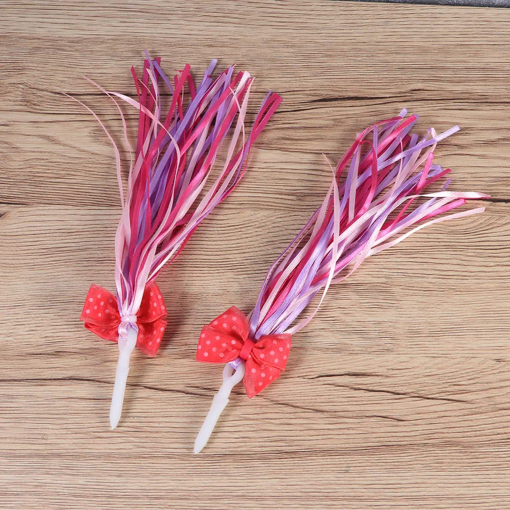 

Pair of Children Bike Streamers Handlebar Ribbon Kids Scooter Tassels (Type B)