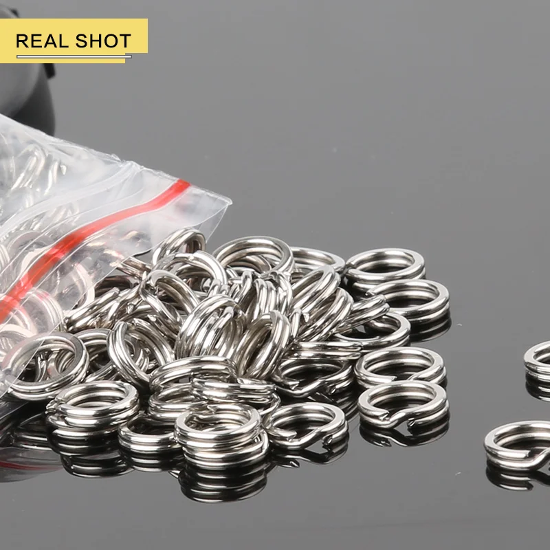 50/100/200 шт. рыболовные кольца из нержавеющей стали | Спорт и развлечения