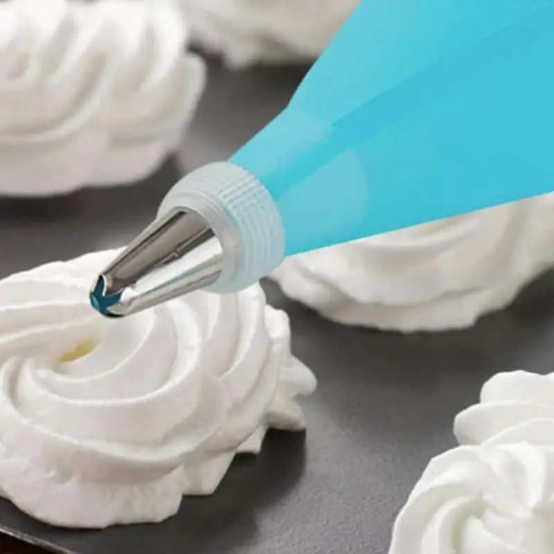 

Silicone Reusable Cream Piping Bag Pastry Bag Icing Accessories Cake Kitchen Cupcake Tools Cake Tools/Bags Piping DIY Decor K2E5