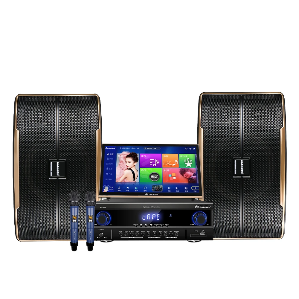 

Караоке-машинка с сенсорным экраном, Wi-Fi, 4 ТБ, 19 дюймов