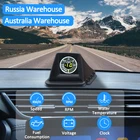 A401 HUD Дисплей на лобовом стекле OBD + GPS Двойная система умный датчик секундомер для вождения спидометр одометр цифровой измеритель система сигнализации