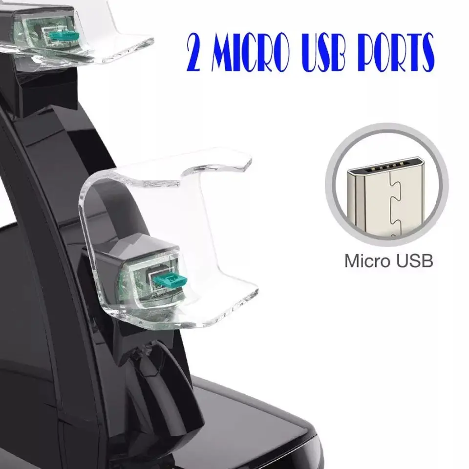 Зарядная док-станция со светодиодной подсветкой и двумя USB-портами - купить по