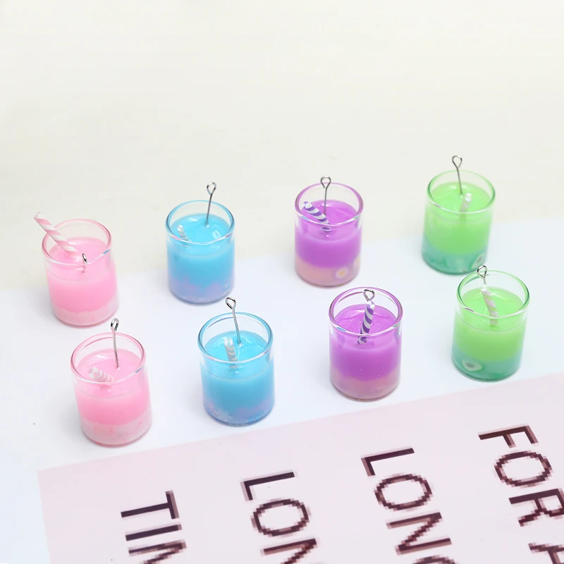 Модные серьги для женщин 6 шт. эффектные креативные красочные стеклянные