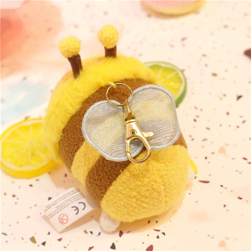 Милые Мультяшные животные плюшевые игрушки брелок для рюкзака ключей порошок