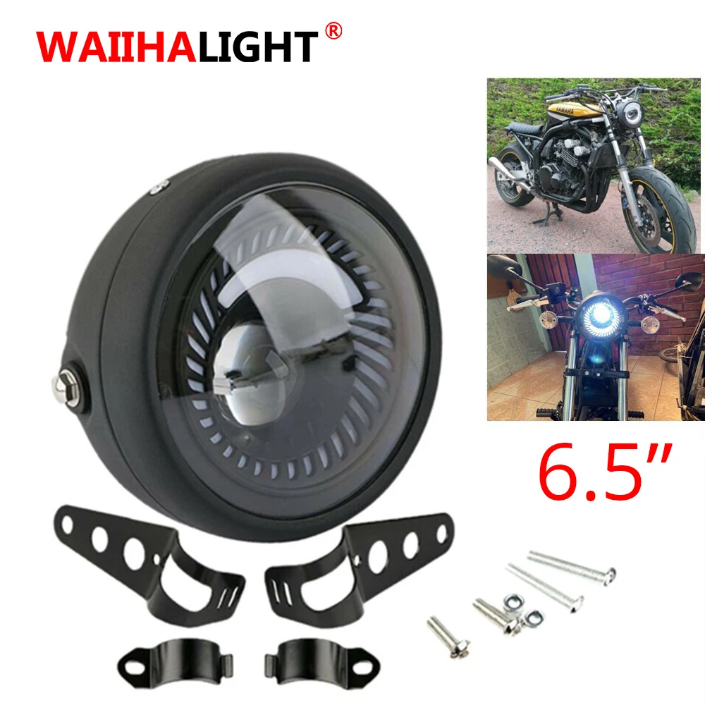 1x6 5 дюймов светодиодная фара для мотоцикла 6000K 30W Супер яркая передняя Yamaha Harley Honda |