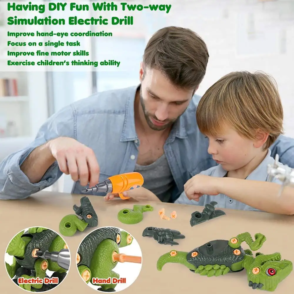 MKTOYS динозавр игрушечные золотые монеты строительный блок с помощью отвертки